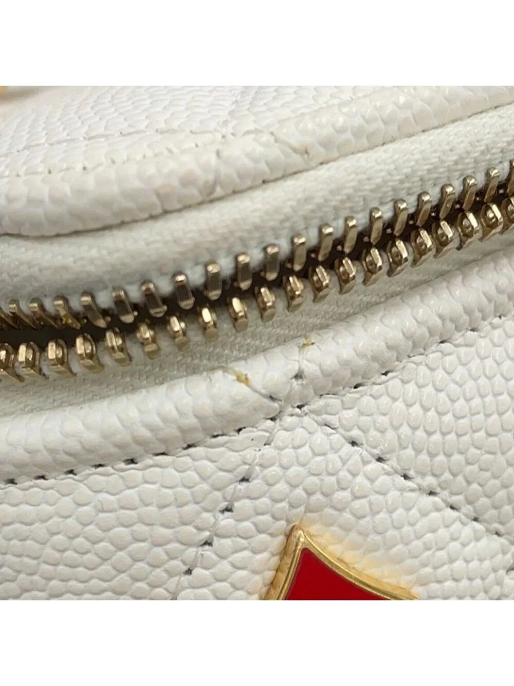 Chanel Chain Shoulder Bag Vanity CC Logo Quilted Playing Card Caviar Leather - Picture 6 of 10